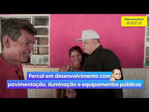 Fercal em desenvolvimento com pavimentação, iluminação e equipamentos públicos